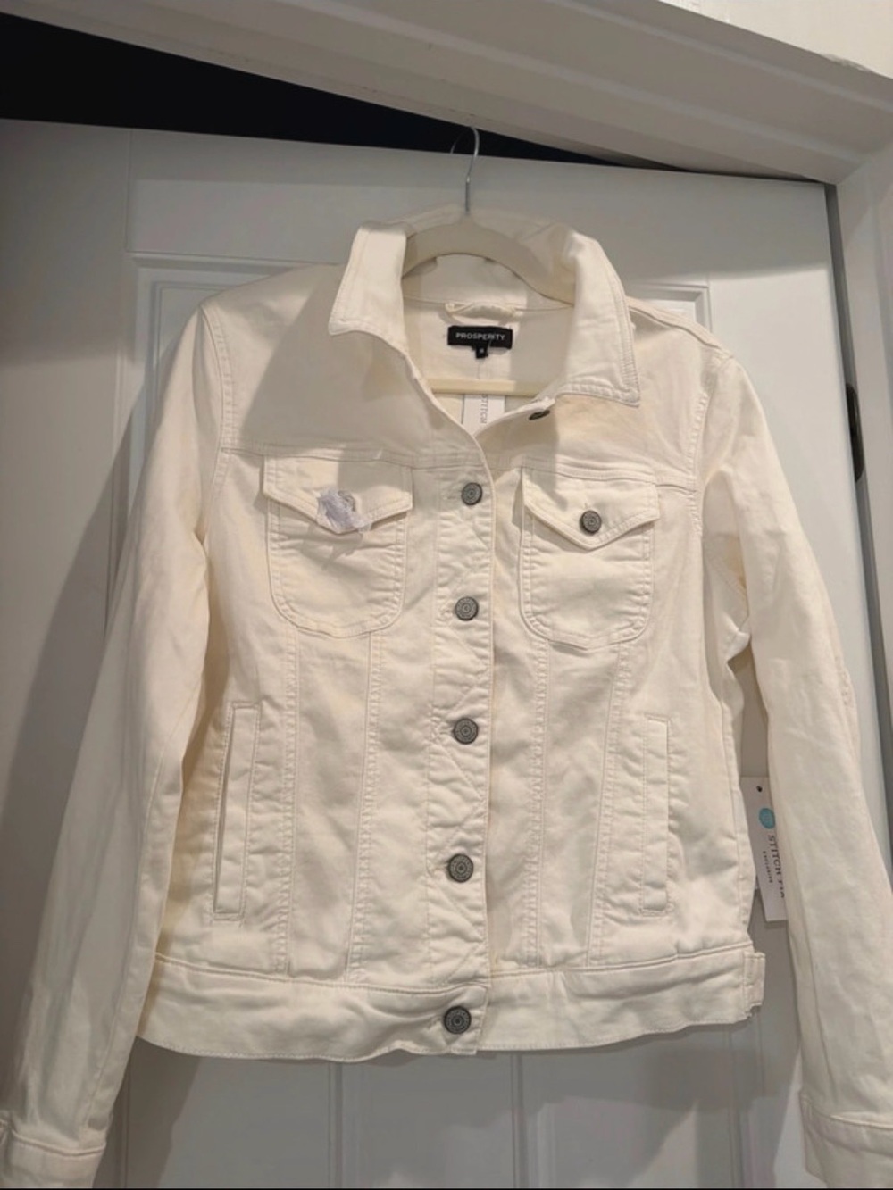 Prosperity Women's Off-White Denim Jacket